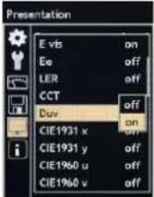 Gossen MAVOSPEC BASE - Navigation - réglage - 8