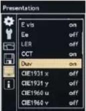 Gossen MAVOSPEC BASE - Navigation - réglage - 9