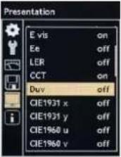 Gossen MAVOSPEC BASE - Navigation - réglage - 6