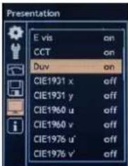 Gossen MAVOSPEC LITE - Navigation - réglage - 6