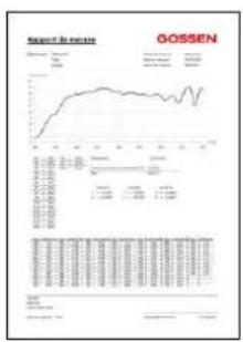 Gossen MAVOSPEC LITE - Consignation des valeurs de mesure - 1