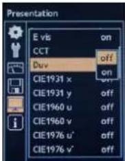Gossen MAVOSPEC LITE - Navigation - réglage - 8