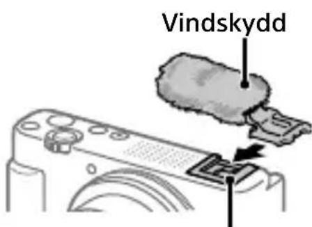 SONY ZV-1 II - Använda vindskyddet (medföljer) - 1