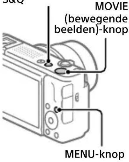 MOVIE (bewegende beelden)-knop MENU-knop
