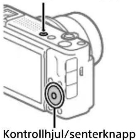 Kontrollhjul/senterknapp