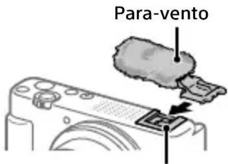 SONY ZV-1 II - Utilizar o para-vento (fornecido) - 1