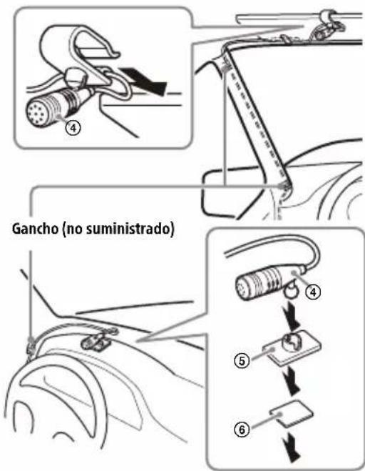 Gancho (no suministrado)