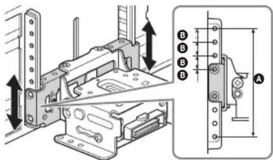 SONY XAV-9550ES - Einstellen der Höhe der Displayposition - 2