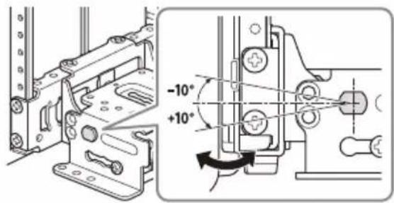 SONY XAV-9550ES - Adjusting the display angle (tilt) - 2