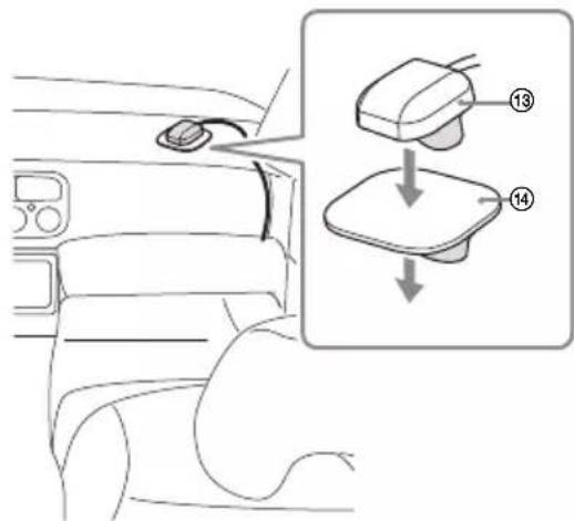 SONY XAV-9550ES - De GPS-antenne installeren - 1