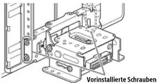 Vorinstallierte Schrauben