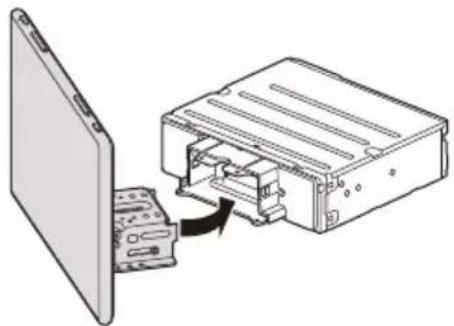 SONY XAV-9550ES - ⑥ Het scherm aan het toestel bevestigen - 1