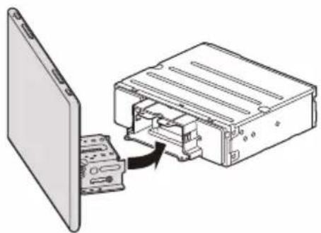 SONY XAV-9550ES - ⑥ Attaching the display to the unit - 1