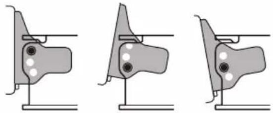 SONY XAV-9550ES - Justera displayens vinkel (lutning) - 3