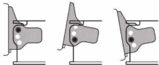 SONY XAV-9550ES - Adjusting the display angle (tilt) - 3