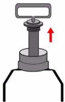 Fuxtec FX-DS5L - Opening and Closing the Compression Sprayer - 3