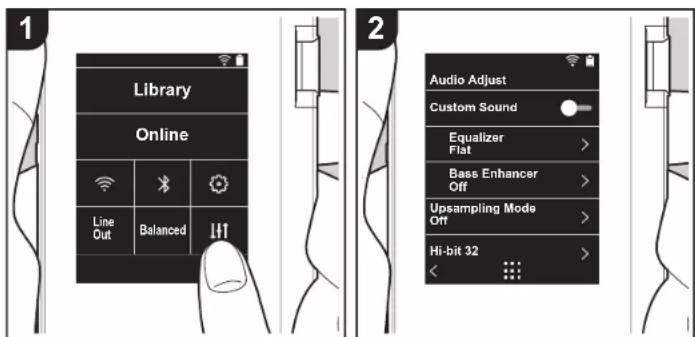 ONKYO PD-S10B - Ajuste audio - 1