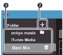 ONKYO PD-S10B - Erstellen von Playlists mit "X-DAP Link" - 2