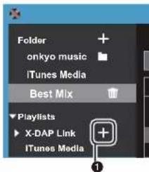 ONKYO PD-S10B - Creazione di una playlist con "X-DAP Link" - 1