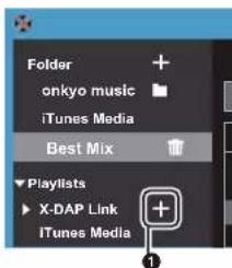 ONKYO PD-S10B - Skapa en spellista med "X-DAP Link" - 1