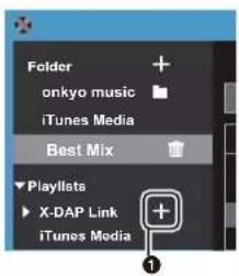 ONKYO PD-S10B - Erstellen von Playlists mit "X-DAP Link" - 1