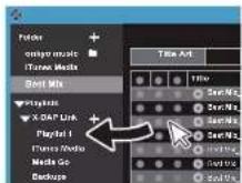 ONKYO PD-S10B - 使用 “X-DAP Link” 建立播放清單 - 3