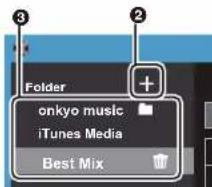 ONKYO PD-S10B - Skapa en spellista med "X-DAP Link" - 2