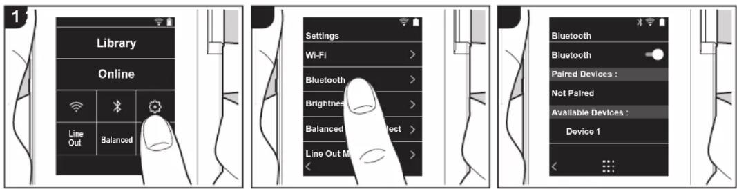 ONKYO PD-S10B - Подключение BLUETOOTH® - 1