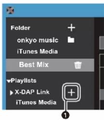 ONKYO PD-S10B - Cómo crear una lista de reproducción con "X-DAP Link" - 1