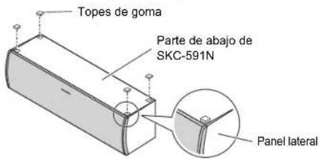 ONKYO HT-S7800 - Uso de los topes de goma para disfrutar de una plataforma de mayor estabilidad - 1