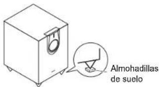 ONKYO HT-S7800 - Uso de las almohadillas de suelo para el altavoz subwoofer - 1