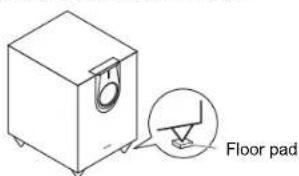 ONKYO HT-S7800 - Using the Floor Pads for Subwoofer - 1