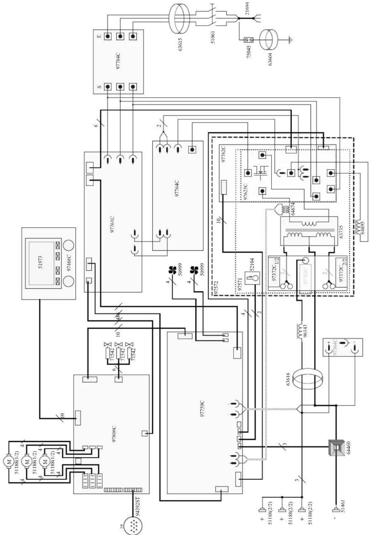 GYS VAS 821 005 - CIRCUIT DIAGRAM / SCHALTPLAN / DIAGRAMA ELECTRICO / ЭЛЕКТРИЧЕСКАЯ СХЕМА / ELEKTRISCHE SCHEMA / SCEMA ELETTRICO - 1
