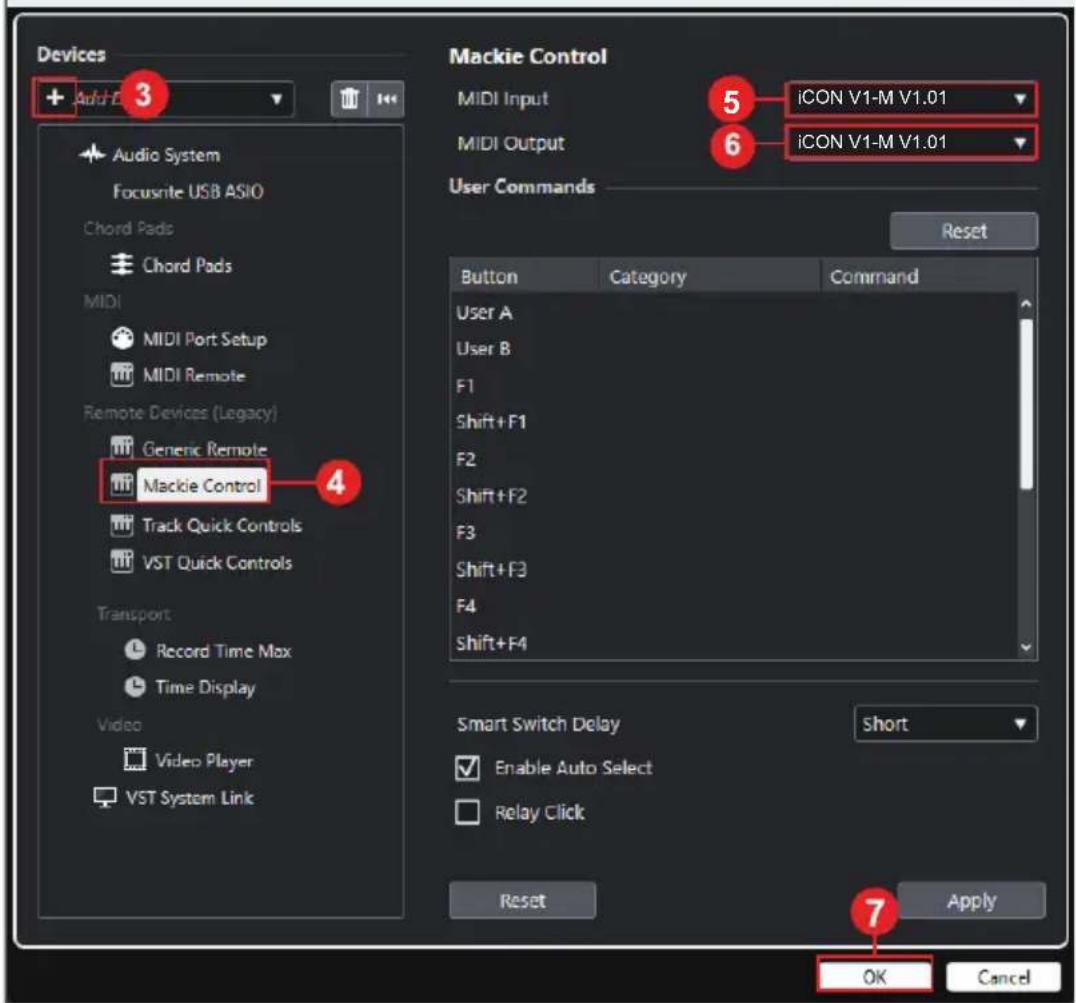 icon V1-M - Cubase/Nuendo - 2