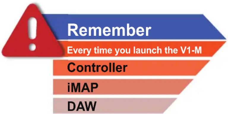 icon V1-M - V 1-M、iMAP、DAW/s の起動 - 2
