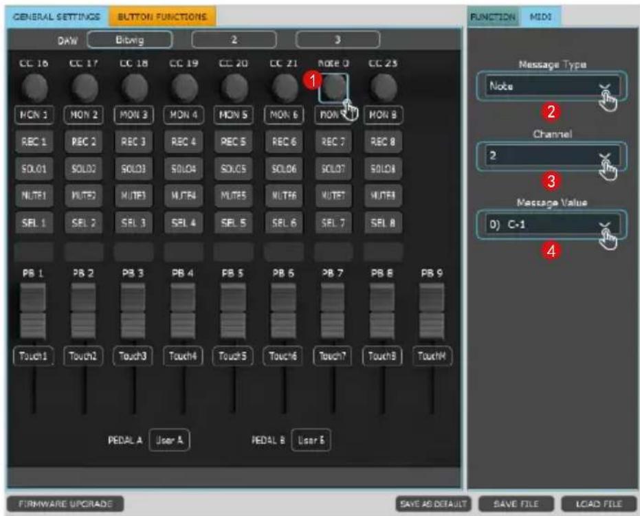 icon V1-M - 自分で作った MIDI メッセージを送る - 1