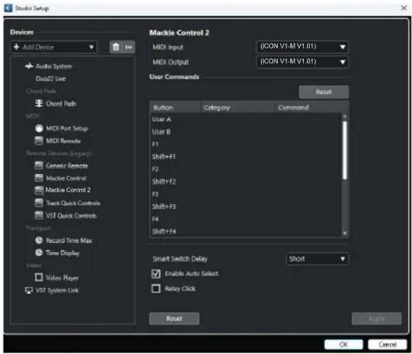 icon V1-X - 2.接統る3つDAWを設定します。 - 3