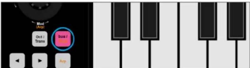 icon iKeyboard 3 Mini - Bouton de sustain - 1