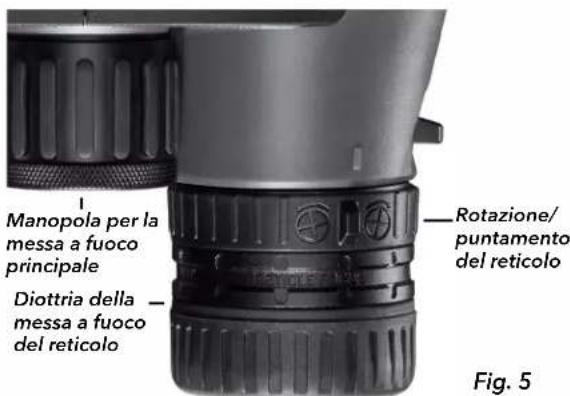 BUSHNELL Match Pro - DIOTTRIA DELLA MESSA A FUOCO PRINCIPALE E DEL RETICOLO - 1
