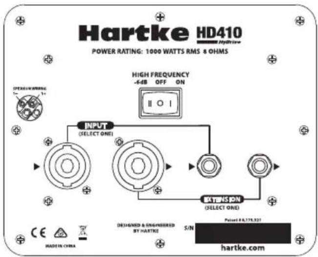 Hartke HD112 - Verbinden der HD-Box - 1