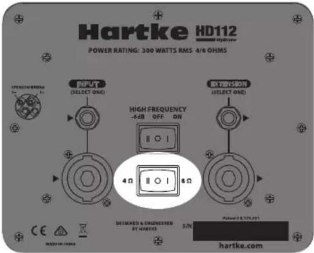 Hartke HD210 - HD112 - Selezione Impedenza - 1