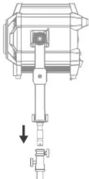 GODOX Knowled MG2400BI - Installation du support en U - 3