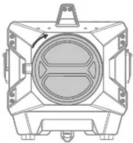 GODOX Knowled MG2400BI - Montage/démontage du couvercle de protection de la tête de la lampe - 1
