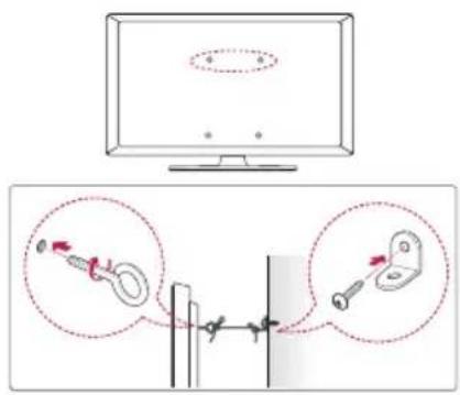 LG 55UN343H0UA - Fixation du téléviseur au mur - 1