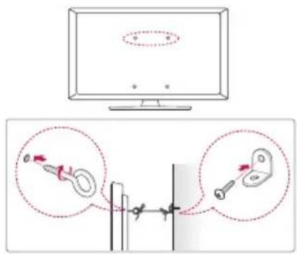 LG 55UN343H0UA - Securing TV to the Wall - 1