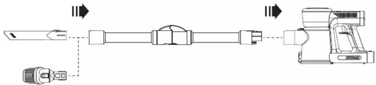 Prixton Flex Ultimate - Operation instructions of handheld vacuum cleaner accessories - 2