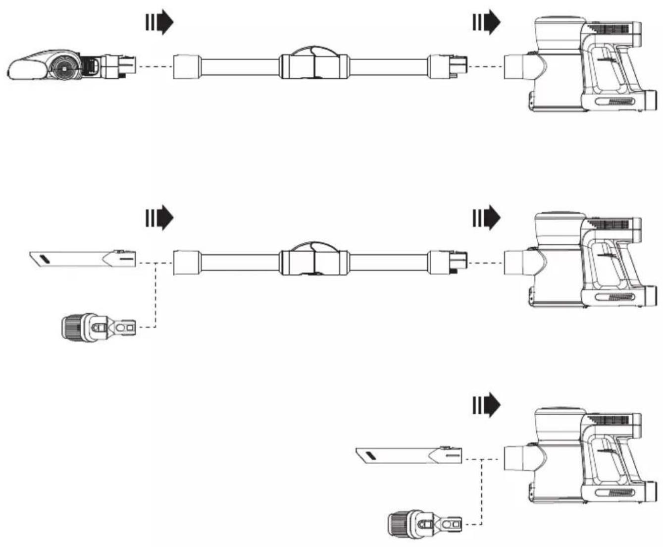 Prixton Flex Ultimate - Istruzioni per l'uso degli accessori dell'aspirapolvere portatile - 1