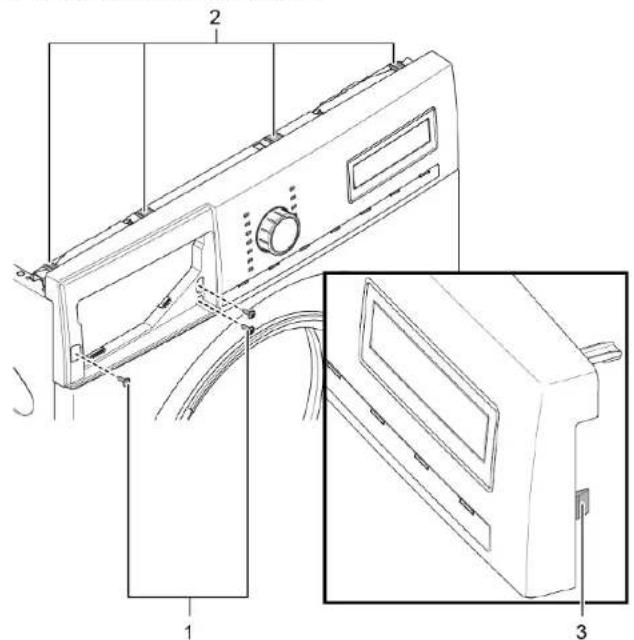 SIEMENS WG44G2F9CH - Demontarea panoului de mascara - 1