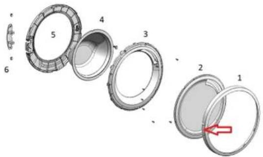 SIEMENS WG44G2F9CH - Odoberanie componentov dveri - 1