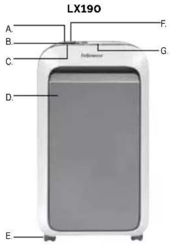 FELLOWES LX190 - POWER SWITCH - 2